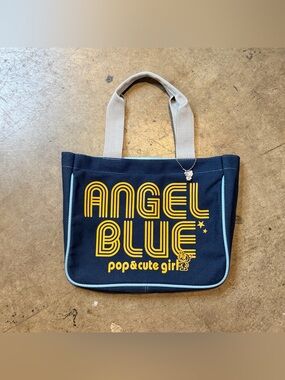 Angel Blue navy tote bag